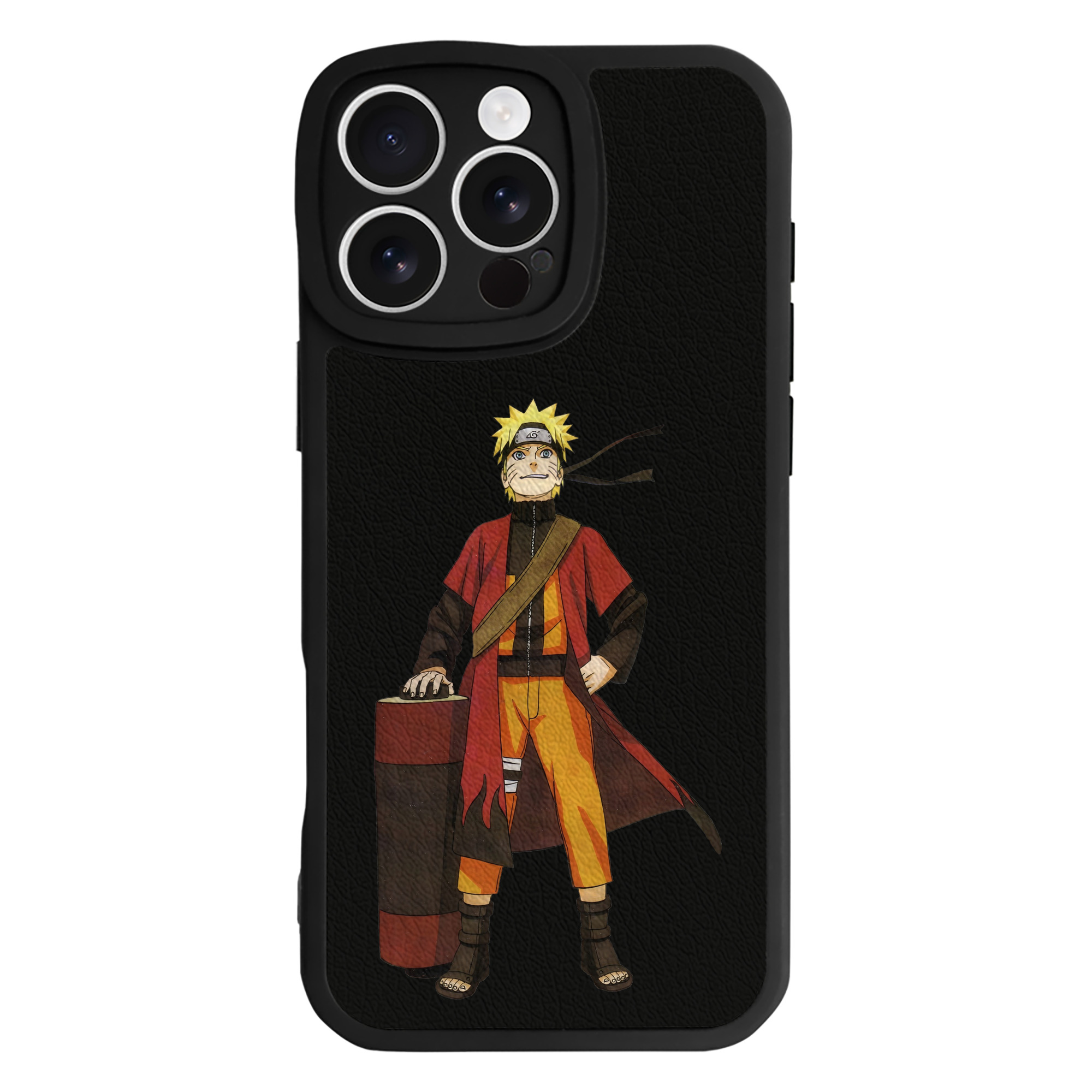 （画像用） NARUTO -ナルト- うずまき ナルト Uzumaki Naruto 【iPhone 16シリーズ対応】シリコンスマホケース（レザー調） 材質：シリコン